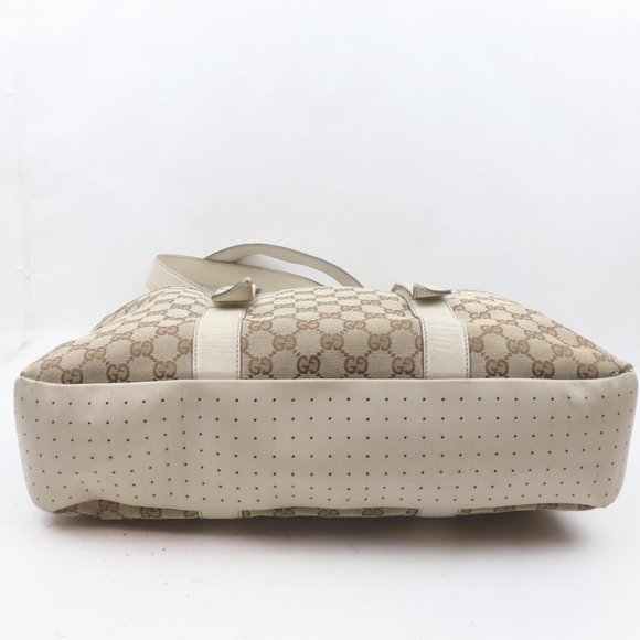 Gucci Tote Bag Brown Canvas - Picture 8 of 13